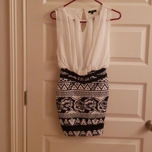 Black and white dress